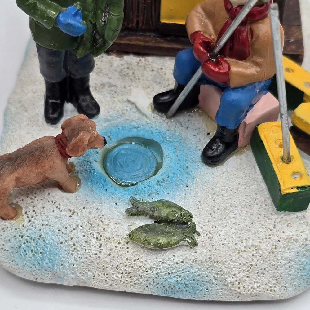 St Nicholas Square Ice Fishing Shanty Christmas Village‎ Accessory